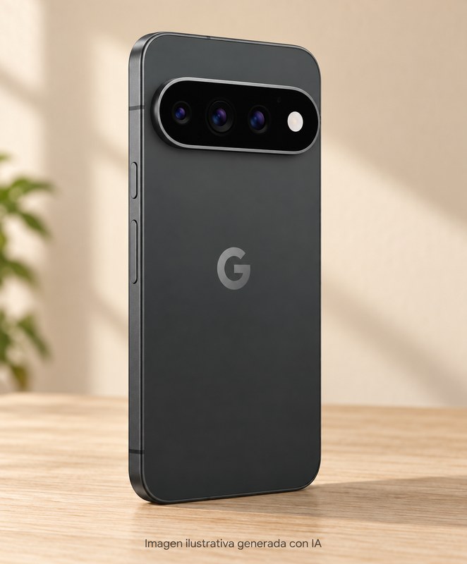 Ilustración generada con IA de Google Pixel 11 Pro; apariencia aproximada.